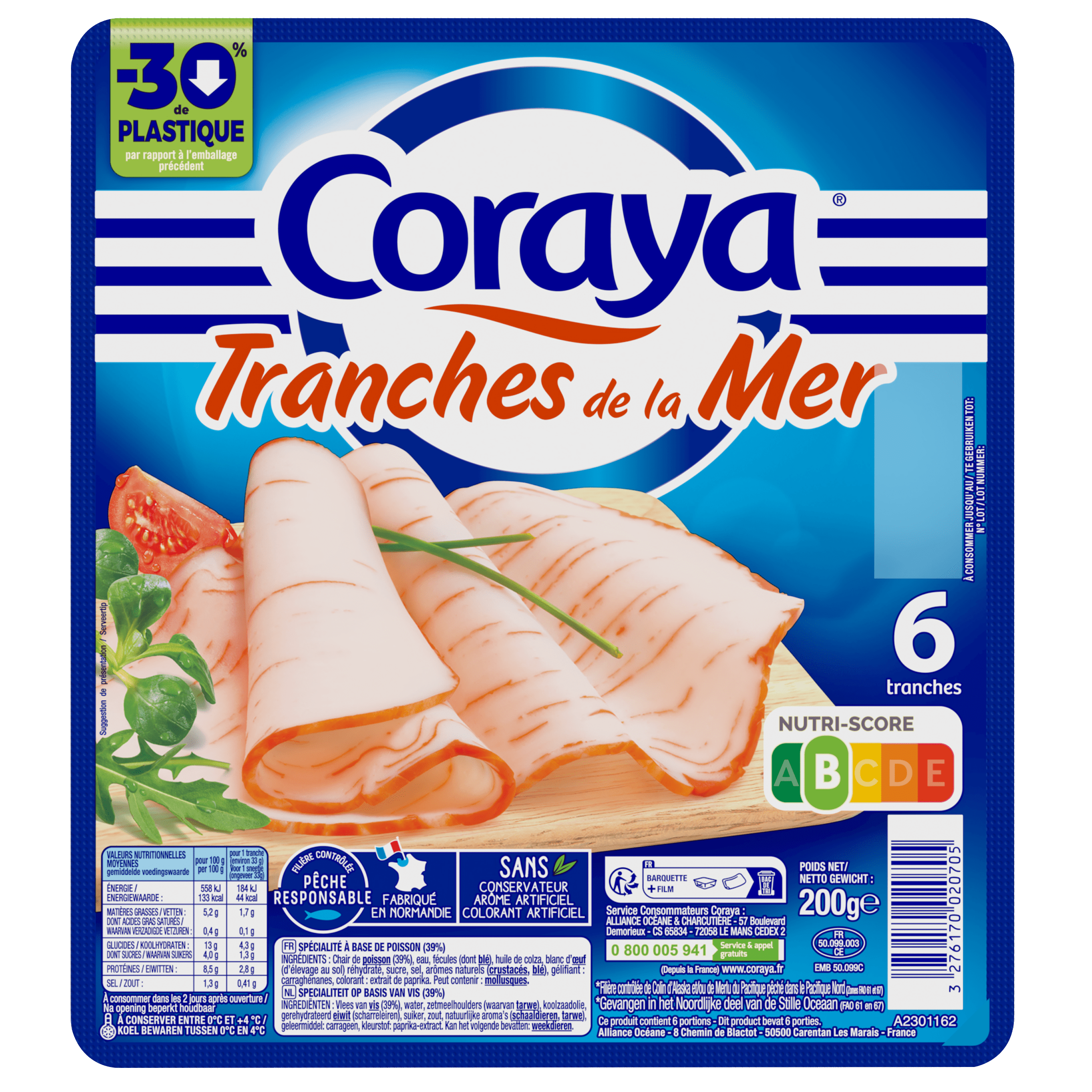 Coreaya Tranches de la mer - Coraya Belgique